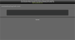 Desktop Screenshot of anniesbuyingclub.com